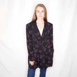 SONIA RYKIEL Oversized Blazer Dress Jacket Purple
